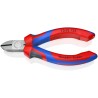 Knipex Side Cutter Diagonal Cutter With Bevel 125mm Jaw Width 11mm Maximum Cutting Capacity 3mm 70 02 125
