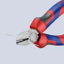 Knipex Side Cutter Diagonal Cutter With Bevel 125mm Jaw Width 11mm Maximum Cutting Capacity 3mm 70 02 125