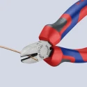 Knipex Side Cutter Diagonal Cutter With Bevel 125mm Jaw Width 11mm Maximum Cutting Capacity 3mm 70 02 125