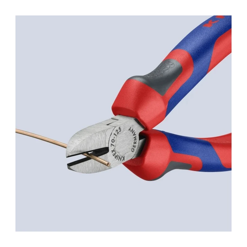 Knipex Side Cutter Diagonal Cutter With Bevel 125mm Jaw Width 11mm Maximum Cutting Capacity 3mm 70 02 125