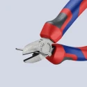 Knipex Side Cutter Diagonal Cutter With Bevel 125mm Jaw Width 11mm Maximum Cutting Capacity 3mm 70 02 125