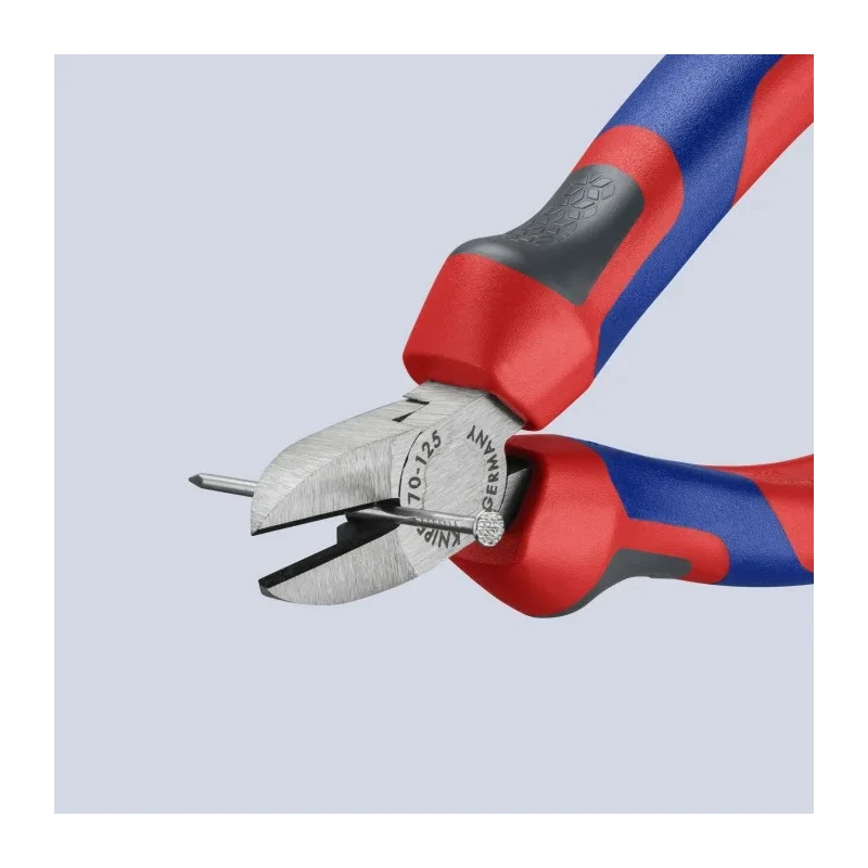Knipex Side Cutter Diagonal Cutter With Bevel 125mm Jaw Width 11mm Maximum Cutting Capacity 3mm 70 02 125