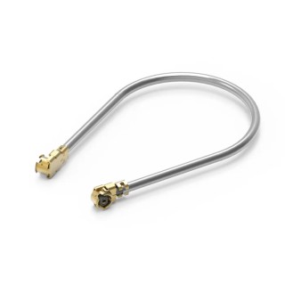 Wurth Elektronik WR-UMRF Series 150 mm UMRF Coaxial Cable 50 Ω, Grey, Terminated 636201080150