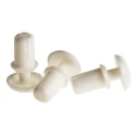 Essentra Nylon Snap Rivet 3.5 mm, Plain Finish, Nylon Body, RoHS Compliant SR-3555W