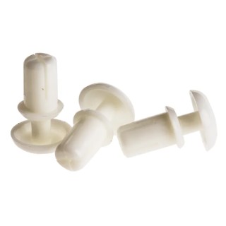 Essentra Nylon Snap Rivet 3.5 mm, Plain Finish, Nylon Body, RoHS Compliant SR-3555W