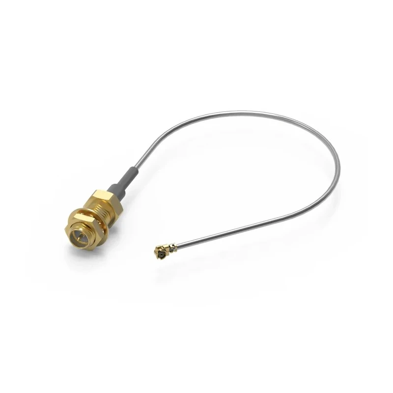 Wurth Elektronik RP-SMA Series 150 mm UMRF Coaxial Cable 50Ω 200Vrms Grey Terminated 636209080150