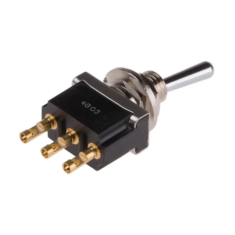 TE Connectivity Toggle Switch Panel Mount On-On SPDT Solder Terminal 12 V dc 250 V ac FTD09G04
