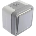 Legrand Grey Surface-Mounted 2 Way Light Switch Plexo 250V 10A IP55 0 697 11