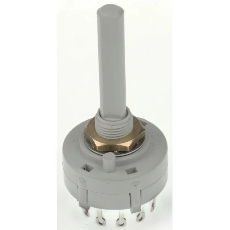 Lorlin 12 Position SPST Rotary Switch, 150mA Contact Current, Polyamide Housing, Panel Mount, Solder Tab Terminals CK1034