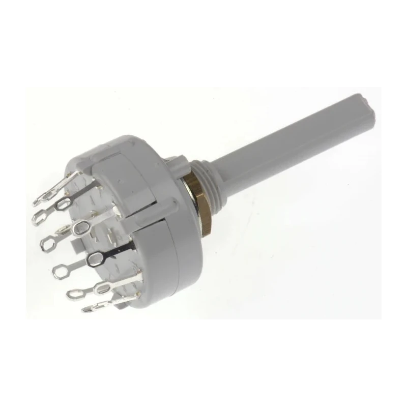 Lorlin 12 Position SPST Rotary Switch, 150mA Contact Current, Polyamide Housing, Panel Mount, Solder Tab Terminals CK1034