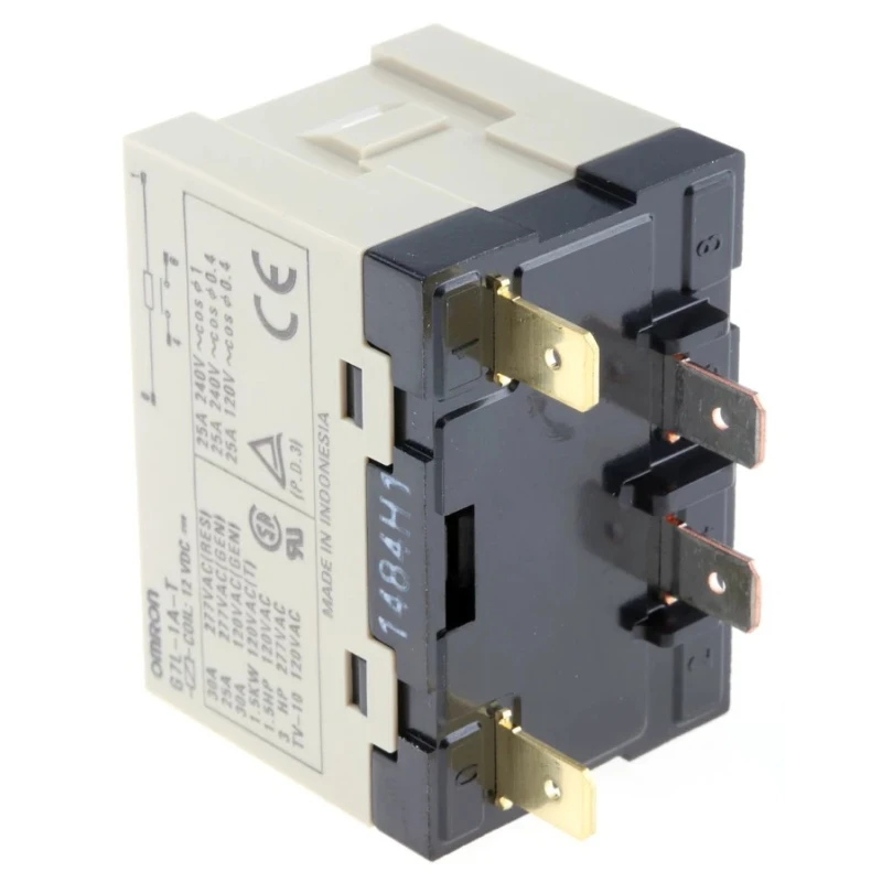 Omron Panel Power Relay 12V DC Coil 30A Switching Current SPST G7L-1A-T DC12