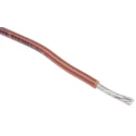 Alpha Wire Brown Hook Up Wire 16 AWG 26/0.25 mm Copper Conductor 30 m PVC Flame Retardant 3057 BR005