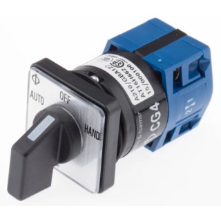 Kraus & Naimer 3 Position Rotary Knob Actuator 10A, 690V, IP42/IP65, Mechanical Life 1000000 Operations CG4.A210/GBA127.EF