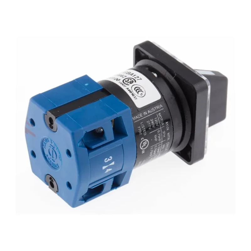 Kraus & Naimer 3 Position Rotary Knob Actuator 10A, 690V, IP42/IP65, Mechanical Life 1000000 Operations CG4.A210/GBA127.EF