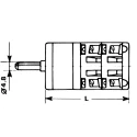 Kraus & Naimer 3 Position Rotary Knob Actuator 10A, 690V, IP42/IP65, Mechanical Life 1000000 Operations CG4.A210/GBA127.EF