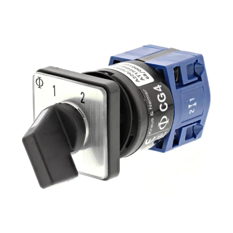 Kraus & Naimer 2 Position Rotary Knob Actuator Cam Switch 10 A CG4.A220/GBA124.EF