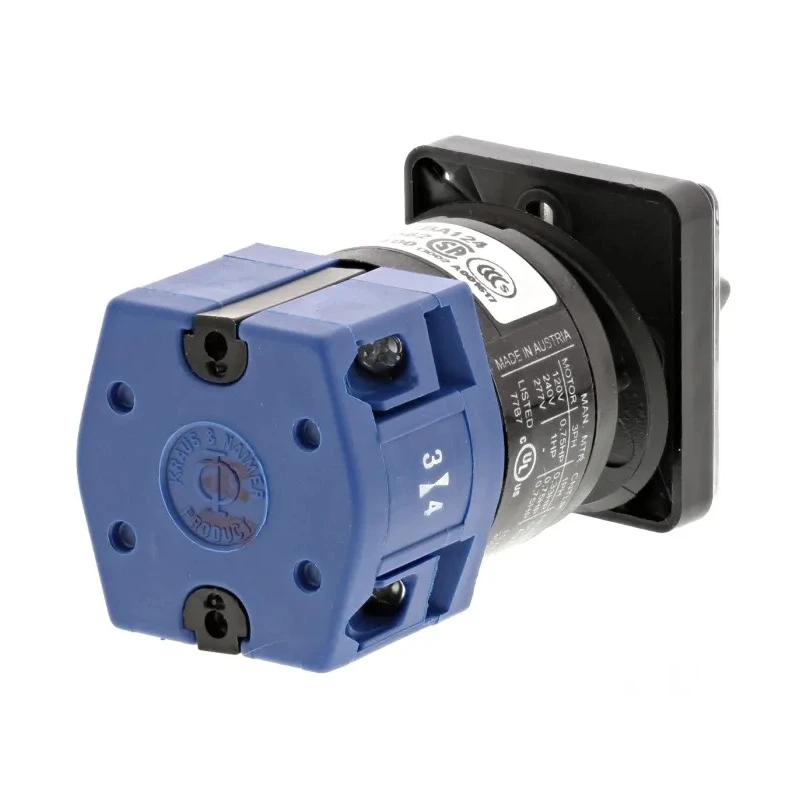 Kraus & Naimer 2 Position Rotary Knob Actuator Cam Switch 10 A CG4.A220/GBA124.EF