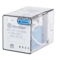 Finder Power Relay, 110V DC Coil Voltage, 10A Switching Current, DPDT Contact, Silver Alloy Contacts, Model 60.12.9.110.0040