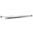 RS PRO Nylon Non-Releasable Cable Tie, 292 mm Length x 3.6 mm Width, Black Polyamide 66, Flame Retardant, Model 233-477
