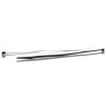 RS PRO Nylon Non-Releasable Cable Tie, 292 mm Length x 3.6 mm Width, Black Polyamide 66, Flame Retardant, Model 233-477