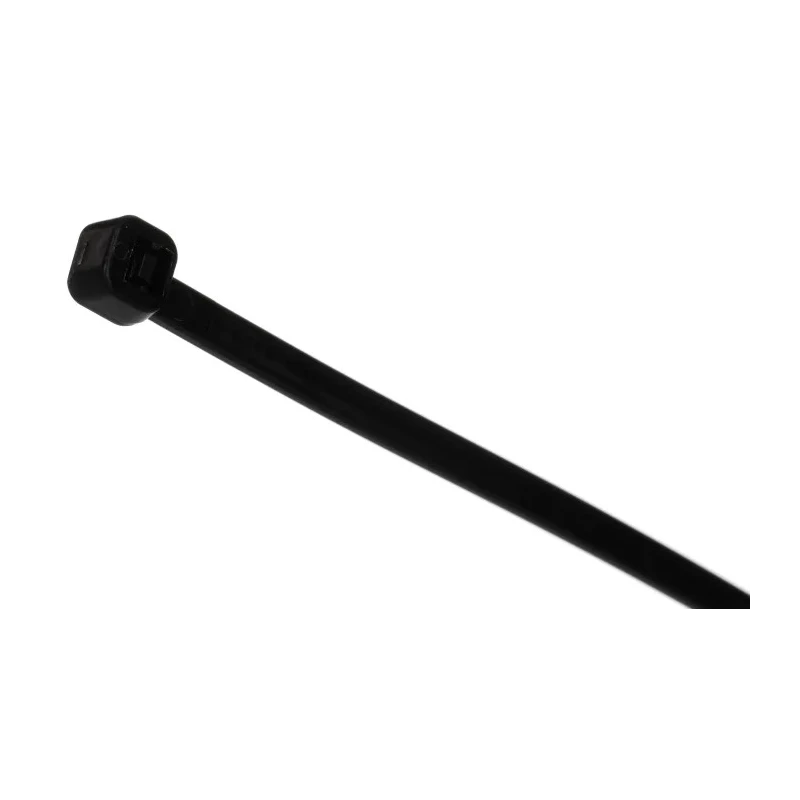 RS PRO Nylon Non-Releasable Cable Tie, 292 mm Length x 3.6 mm Width, Black Polyamide 66, Flame Retardant, Model 233-477