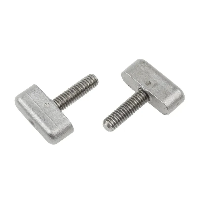 NEUTRAL Silver Stainless Steel Wing Clamping Knob M6 Threaded Stud 25 mm Diameter 20 mm Thread Length 237-334