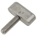 NEUTRAL Silver Stainless Steel Wing Clamping Knob M6 Threaded Stud 25 mm Diameter 20 mm Thread Length 237-334