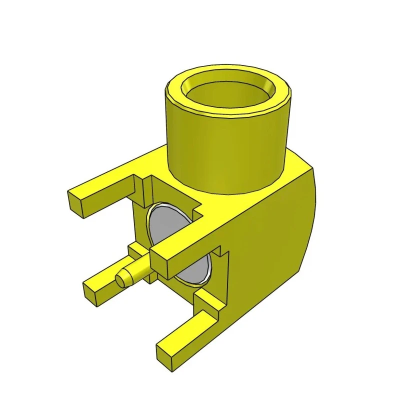 Samtec MCX7 Series PCB Mount Female MCX Coaxial Connector 75 Ω Right Angle Body Through Hole 