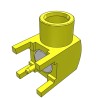 Samtec MCX7 Series PCB Mount Female MCX Coaxial Connector 75 Ω Right Angle Body Through Hole