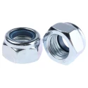 RS PRO Bright Zinc Steel Locknut Nylon Insert Size M20 Width 19mm Overall Height 22mm DIN 982 276-796