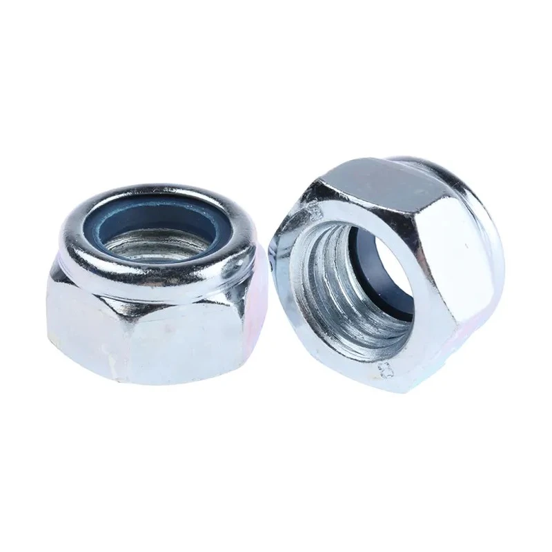 RS PRO Bright Zinc Steel Locknut Nylon Insert Size M20 Width 19mm Overall Height 22mm DIN 982 276-796