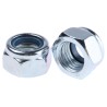 RS PRO Bright Zinc Steel Locknut Nylon Insert Size M20 Width 19mm Overall Height 22mm DIN 982 276-796