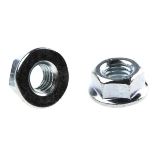 RS PRO Bright Zinc Stainless Steel Flanged Hex Nut M8 8mm Height 17.9mm Flange Diameter DIN 6923 275-484