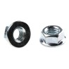 RS PRO Bright Zinc Stainless Steel Flanged Hex Nut M8 8mm Height 17.9mm Flange Diameter DIN 6923 275-484