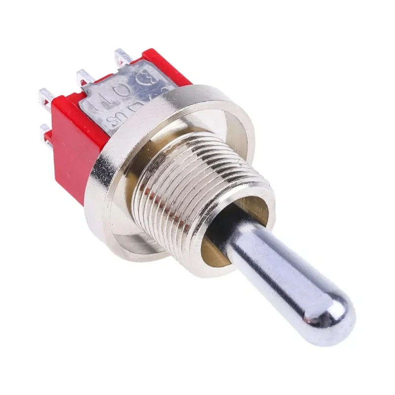 RS PRO Toggle Switch, Panel Mount, Momentary-Off-Momentary, DPDT, Solder Terminal, 26 V DC, 120 V AC 394-447