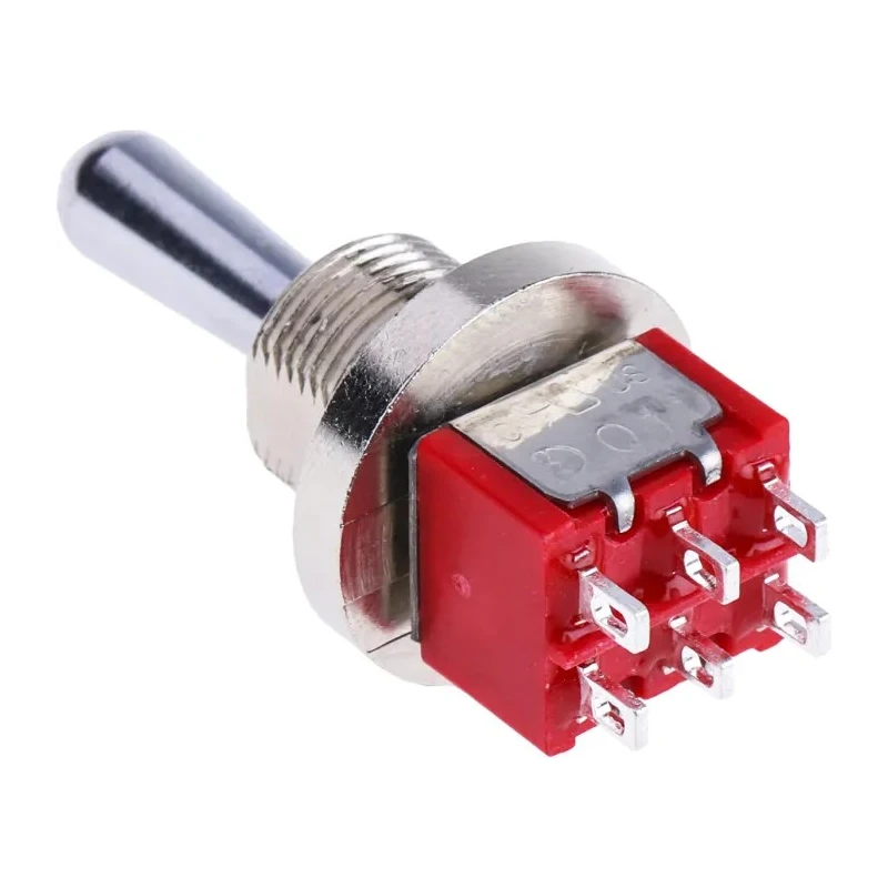 RS PRO Toggle Switch, Panel Mount, Momentary-Off-Momentary, DPDT, Solder Terminal, 26 V DC, 120 V AC 394-447