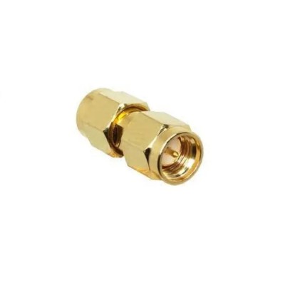 Linx Straight Coaxial Adapter SMA Plug to SMA Plug Gold Plated Beryllium Copper Alloy ADP-SMAM-SMAM