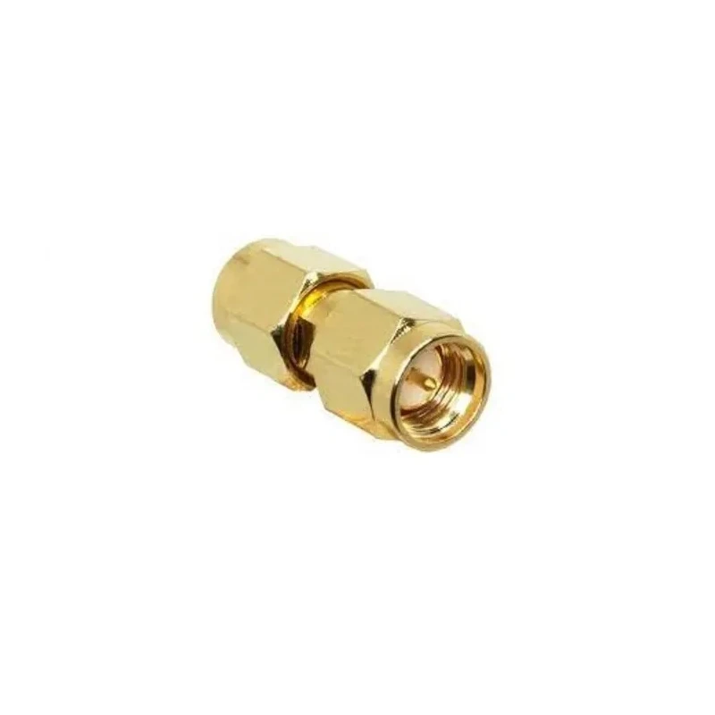 Linx Straight Coaxial Adapter SMA Plug to SMA Plug Gold Plated Beryllium Copper Alloy ADP-SMAM-SMAM