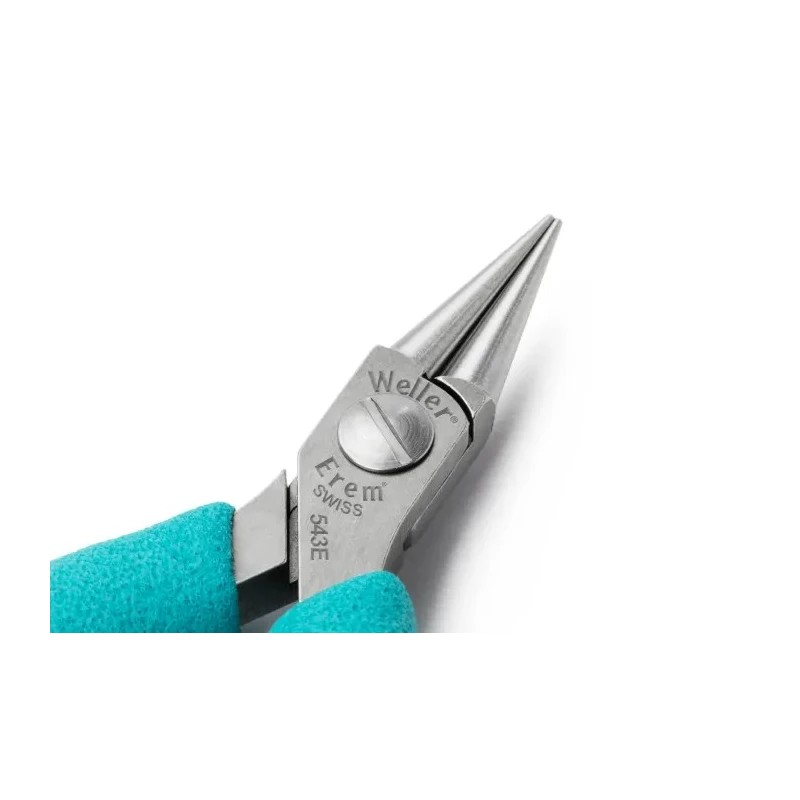 Weller Erem Long Nose Plier Round Nose 120mm Overall Length 20.5mm Jaw Width ESD Safe 543E