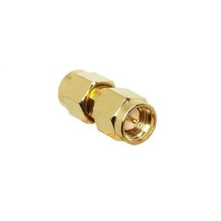Linx Straight SMA Plug to SMA Plug Coaxial Adapter 0 to 18 GHz Frequency Male to Male ADP-SMAM-SMAM-G