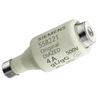 Siemens 4A 500V AC D02 Diazed Fuse E27 Thread Size 5SB221