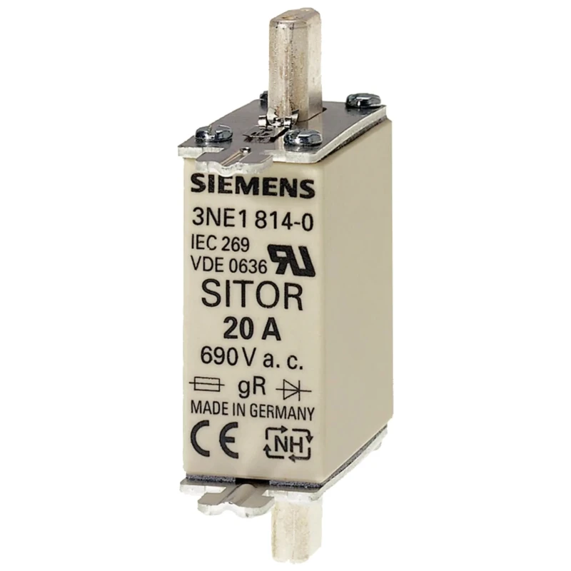 Siemens 80A Centred Tag Fuse NH000 690V AC 