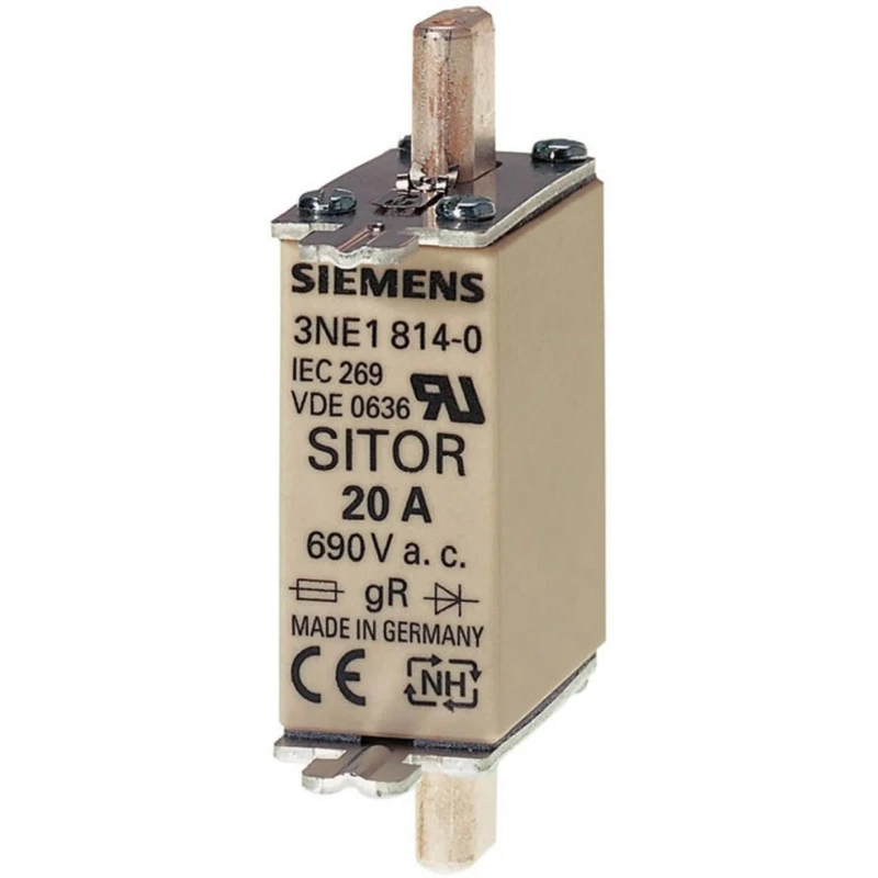 Siemens 25A Centred Tag Fuse NH000 690V AC 