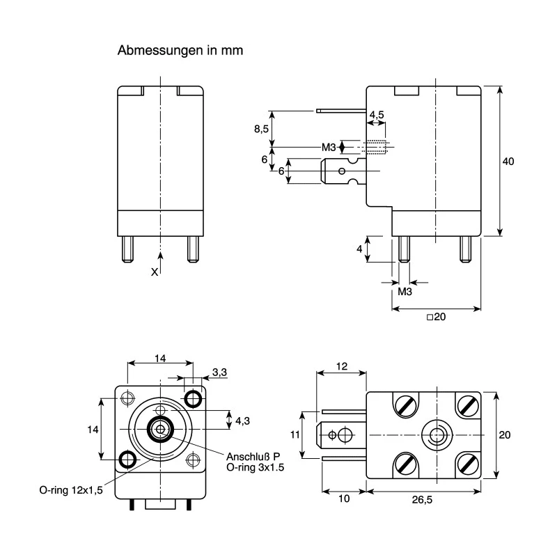 Burkert Solenoid Valve 2 Port Normally Closed 24V dc Brass Polyamide Body 1/8 in Inlet 1/8 in Outlet 138054