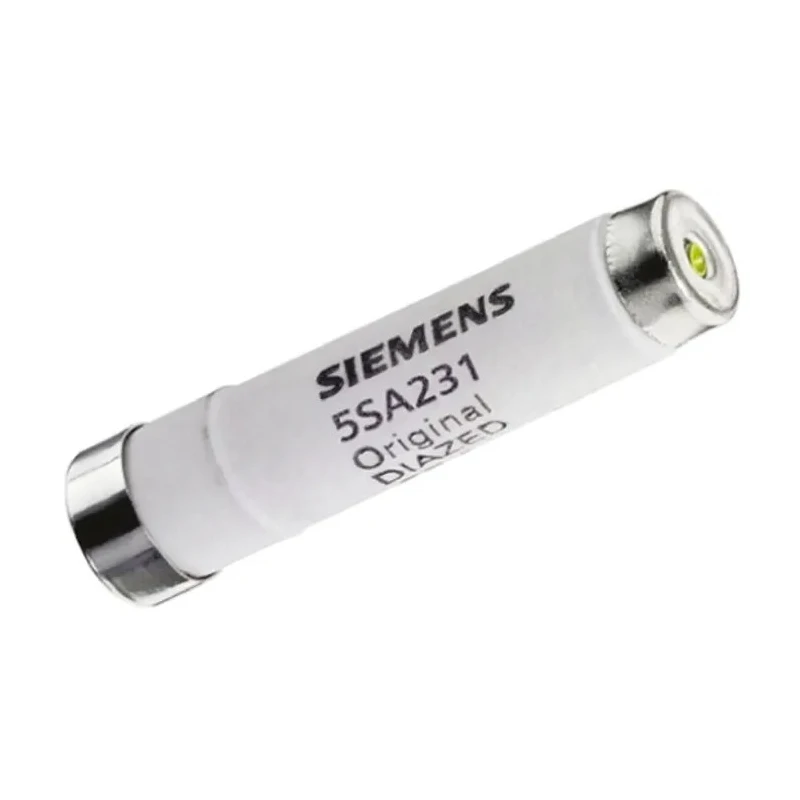 Siemens 6A, 500V AC D02 Diazed Fuse, Ceramic Body, Green Cap, E16 Thread Size 5SA231