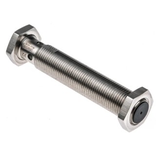 Omron Threaded Barrel Inductive Proximity Sensor M12 PNP 24V DC 4 mm Detection 240V AC 200mA E2AS12LS04M1C1
