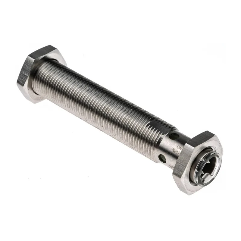 Omron Threaded Barrel Inductive Proximity Sensor M12 PNP 24V DC 4 mm Detection 240V AC 200mA E2AS12LS04M1C1