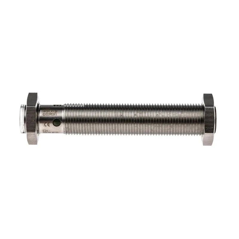 Omron Threaded Barrel Inductive Proximity Sensor M12 PNP 24V DC 4 mm Detection 240V AC 200mA E2AS12LS04M1C1