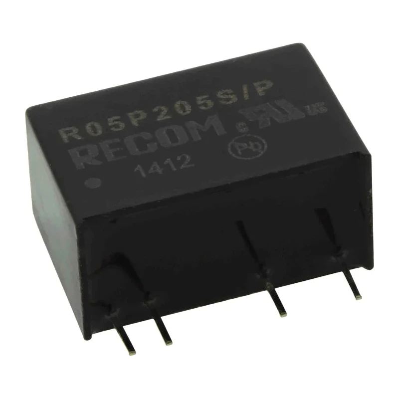 Recom DC/DC Converter 5V DC Output, 400mA, 5V DC Input, 4.5V Min Input, 2W Power, Through Hole SIP Package, 95°C R05P205S/P