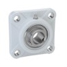 NSK-RHP Corrosion Proof Self-Lube 4 Hole Bearing Unit 25 mm ID Silver-Lube Series PSF25CR